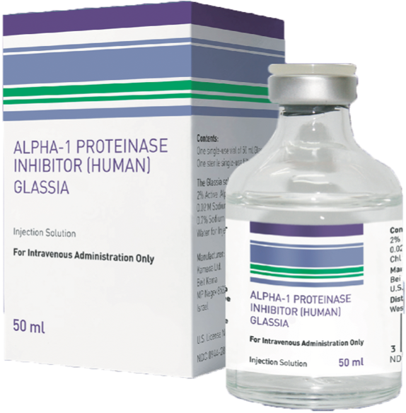 Image of bottle and box of Glassia